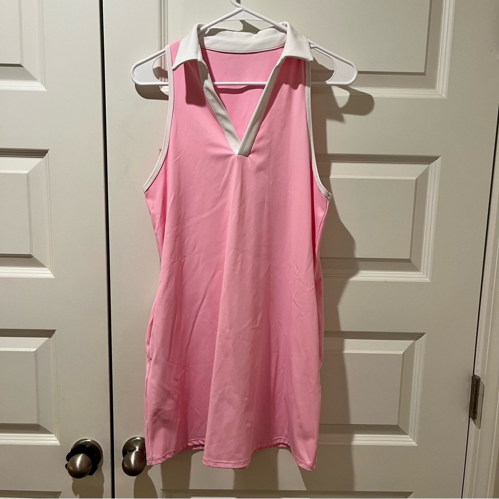 HALARA active dress. Tennis/Golf style dress. Light pink. Like new.